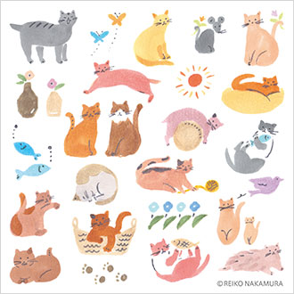 KITTA - Pop-Up Stickers - Cats - Buchan's Kerrisdale Stationery