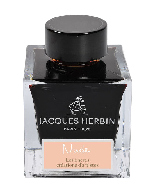 J. HERBIN - Artists Creations Collection 50ml Bottle Ink - Nude by Marc-Antoine Coulon - Buchan's Kerrisdale Stationery