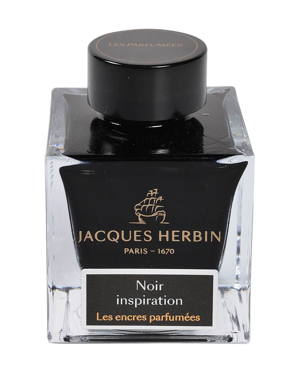 J. HERBIN – Scented Ink Collection 50ml Bottle Ink – Noir Inspiration Black - Buchan's Kerrisdale Stationery