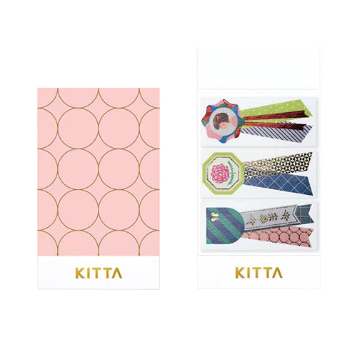 KITTA Limited Collection- Wide Washi Tape Stickers - Rosset - Buchan's Kerrisdale Stationery