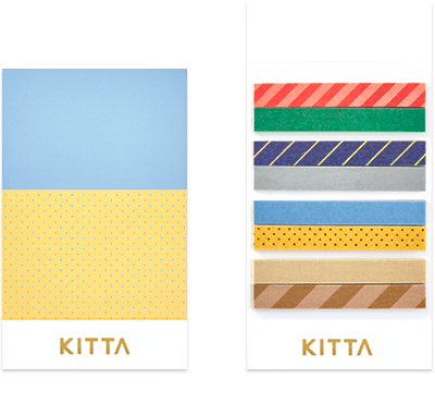 KITTA – Slim Washi Tape Stickers – Mix 3 - Buchan's Kerrisdale Stationery