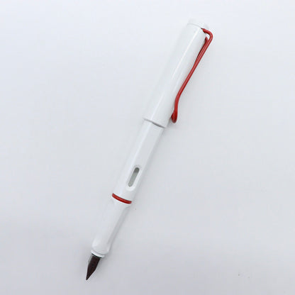 LAMY - Safari Fountain Pen - Special Edition - White with Red Clip - Buchan's Kerrisdale Stationery