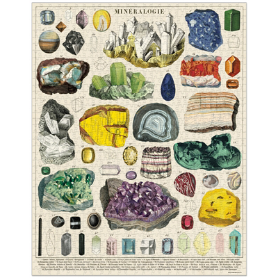CAVALLINI & CO - 1000 Piece Vintage Puzzle "Mineralogy" - Buchan's Kerrisdale Stationery