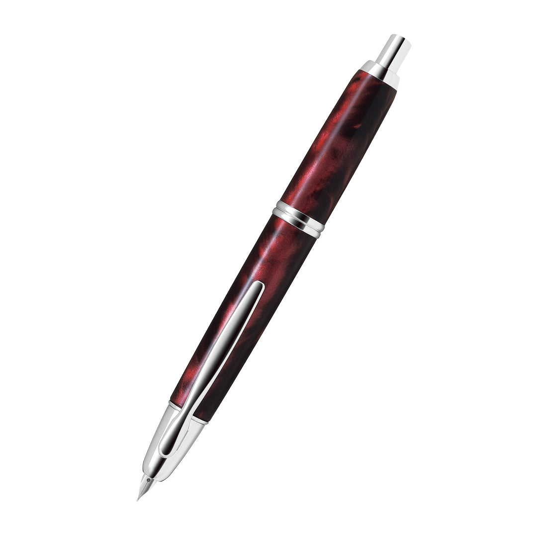 PILOT - Vanishing Point SE Fountain Pen - Marble Red - Buchan's Kerrisdale Stationery