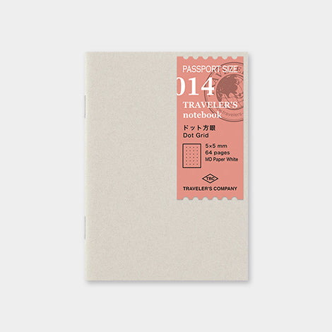 TRAVELER'S NOTEBOOK - 014 Dot Grid (PASSPORT SIZE) - Buchan's Kerrisdale Stationery