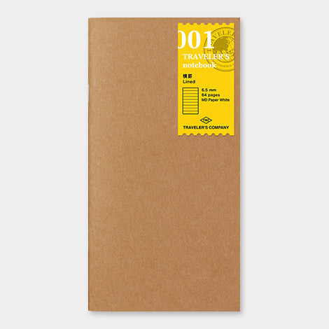 TRAVELER’S NOTEBOOK – 001 Lined Notebook (REGULAR SIZE) - Buchan's Kerrisdale Stationery