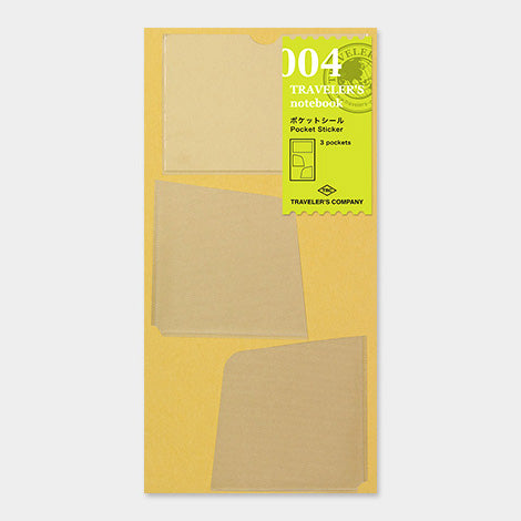 TRAVELER’S NOTEBOOK – 004 Pocket Sticker (REGULAR SIZE) - Buchan's Kerrisdale Stationery