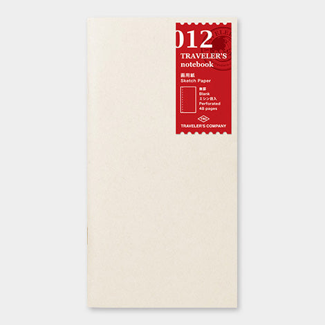 TRAVELER’S NOTEBOOK – 012 Sketch Paper Notebook (REGULAR SIZE) - Buchan's Kerrisdale Stationery