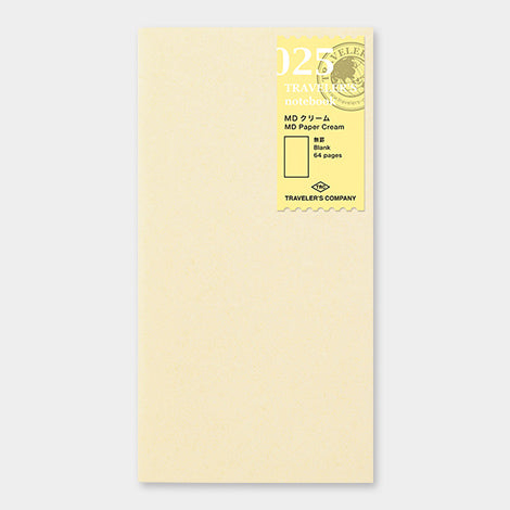 TRAVELER’S NOTEBOOK – 025 MD Paper Cream (REGULAR SIZE) - Buchan's Kerrisdale Stationery