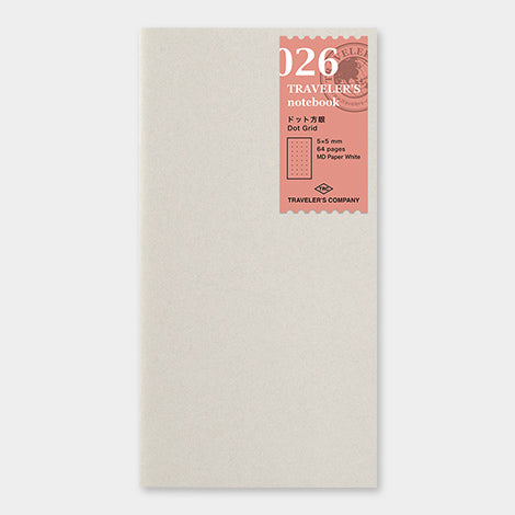 TRAVELER’S NOTEBOOK – 026 Dot Grid (REGULAR SIZE) - Buchan's Kerrisdale Stationery