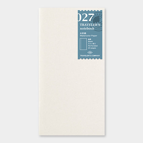 TRAVELER’S NOTEBOOK – 027 Watercolor Paper (REGULAR SIZE) - Buchan's Kerrisdale Stationery