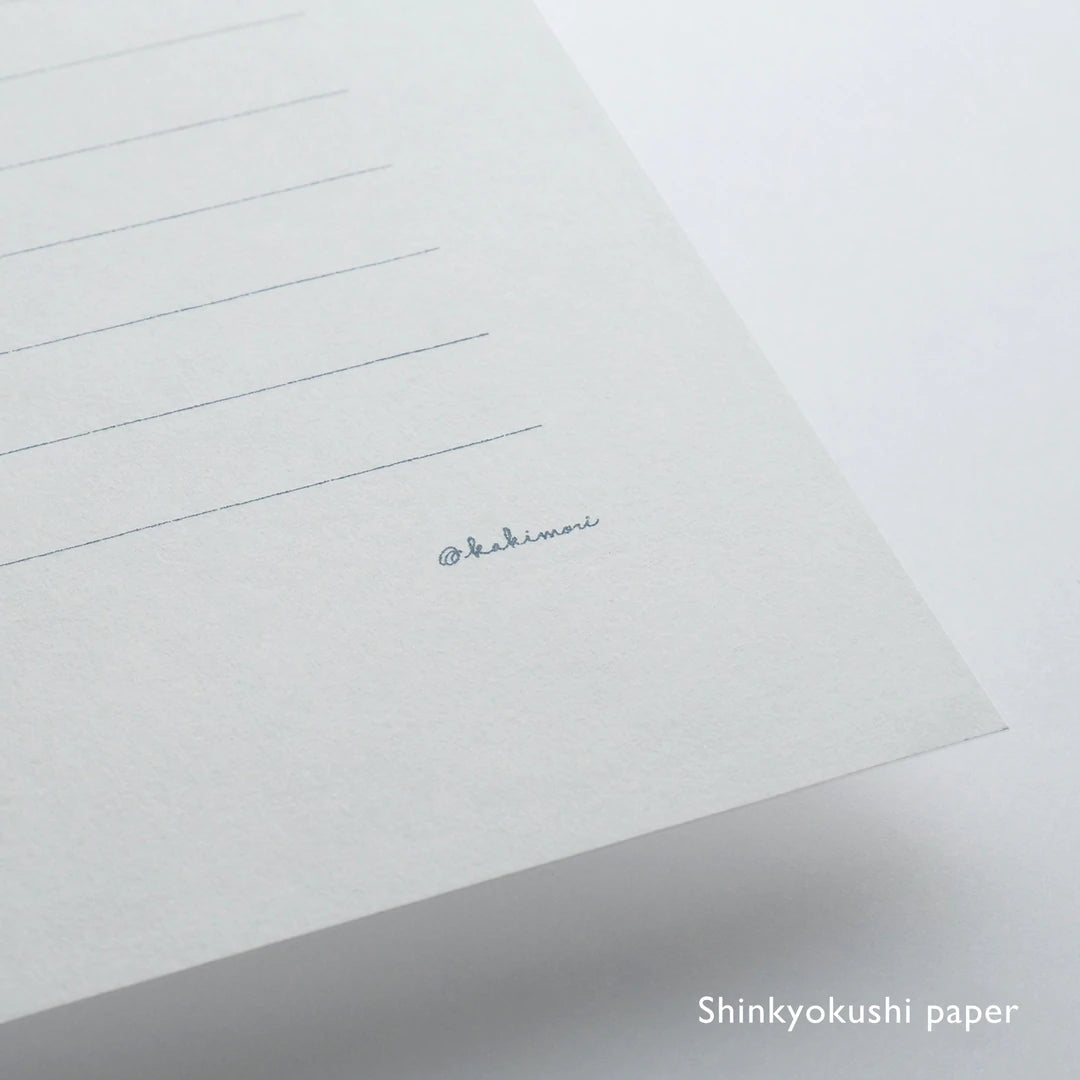 Kakimori Letter Paper – Lined 10 Sheet Set – Shinkyokushi Paper - Buchan's Kerrisdale Stationery