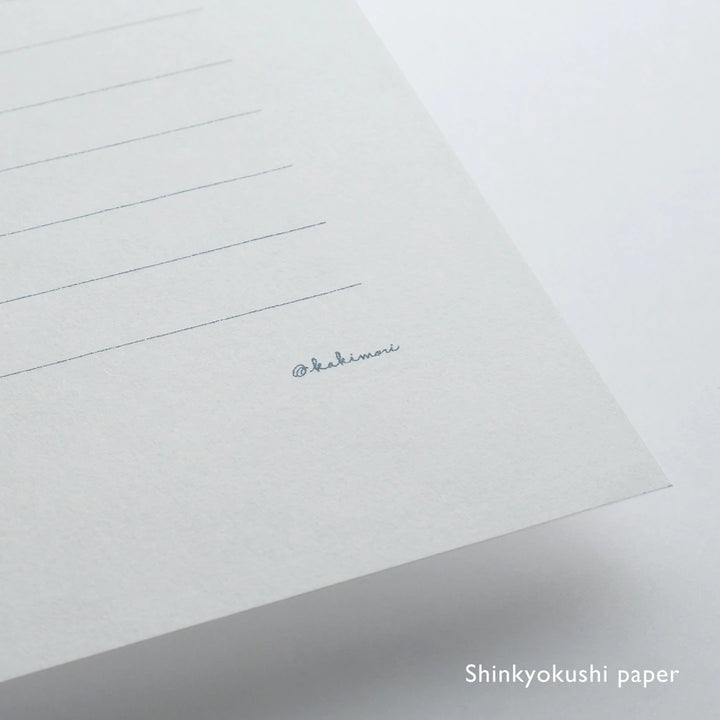 Kakimori Letter Paper – Lined 10 Sheet Set – Shinkyokushi Paper - Buchan's Kerrisdale Stationery