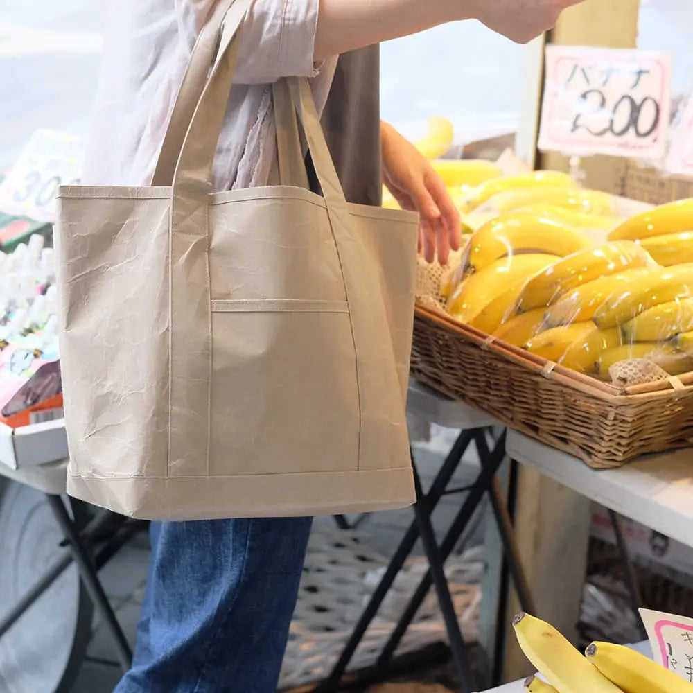 SIWA - Washi Paper Tote Bag - Terra Cotta - Buchan's Kerrisdale Stationery