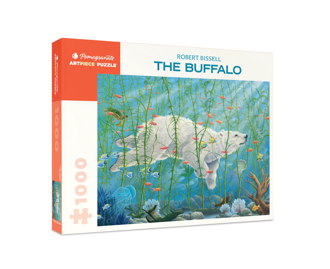 POMEGRANATE 1000 Pc Jigsaw Puzzle – Robert Bissell: The Buffalo - Buchan's Kerrisdale Stationery
