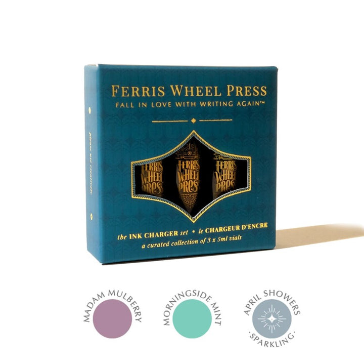 FERRIS WHEEL PRESS - Ink Charger Set of 3 Colors -The Morningside Collection - Buchan's Kerrisdale Stationery