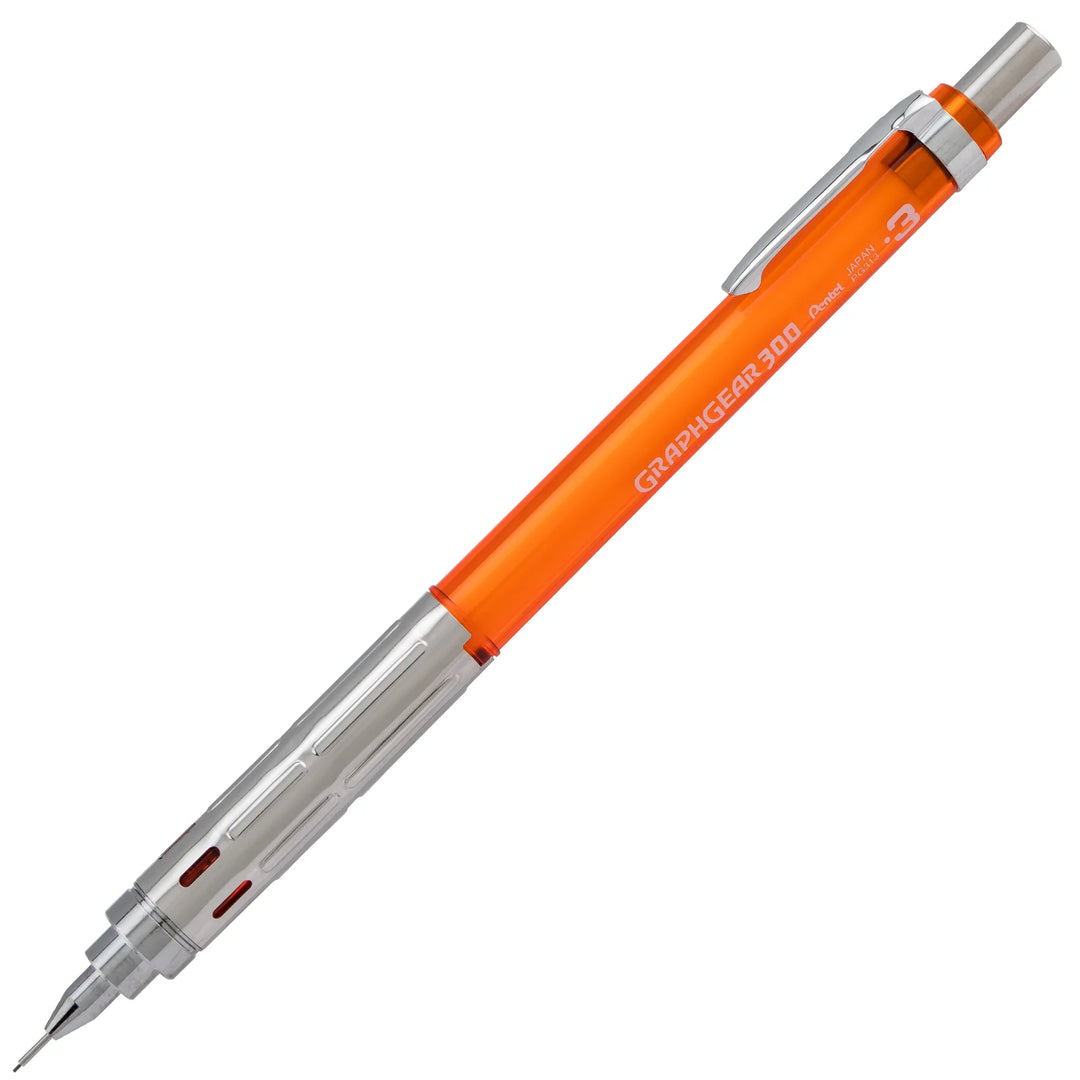 PENTEL - Arts GraphGear 300 Mechanical Pencil - Orange - 0.3mm - Buchan's Kerrisdale Stationery